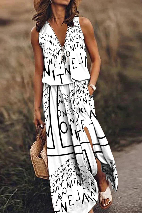 ADA® | Dress with text print