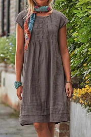 Karla® |  Vintage round-neck loose-fit summer dress