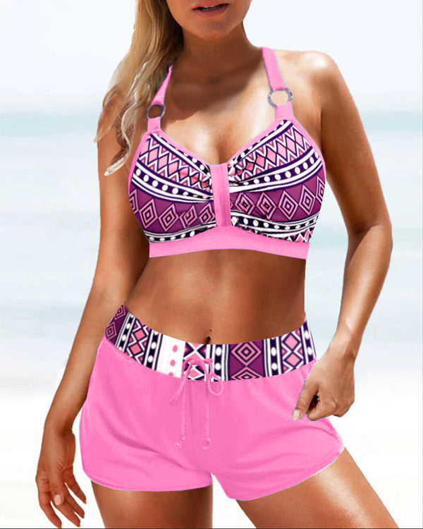 Lorena® | High-waisted bikinis with geometric print