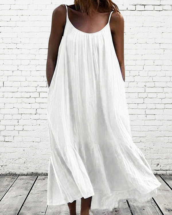 Sophie® | White summer maxi dress