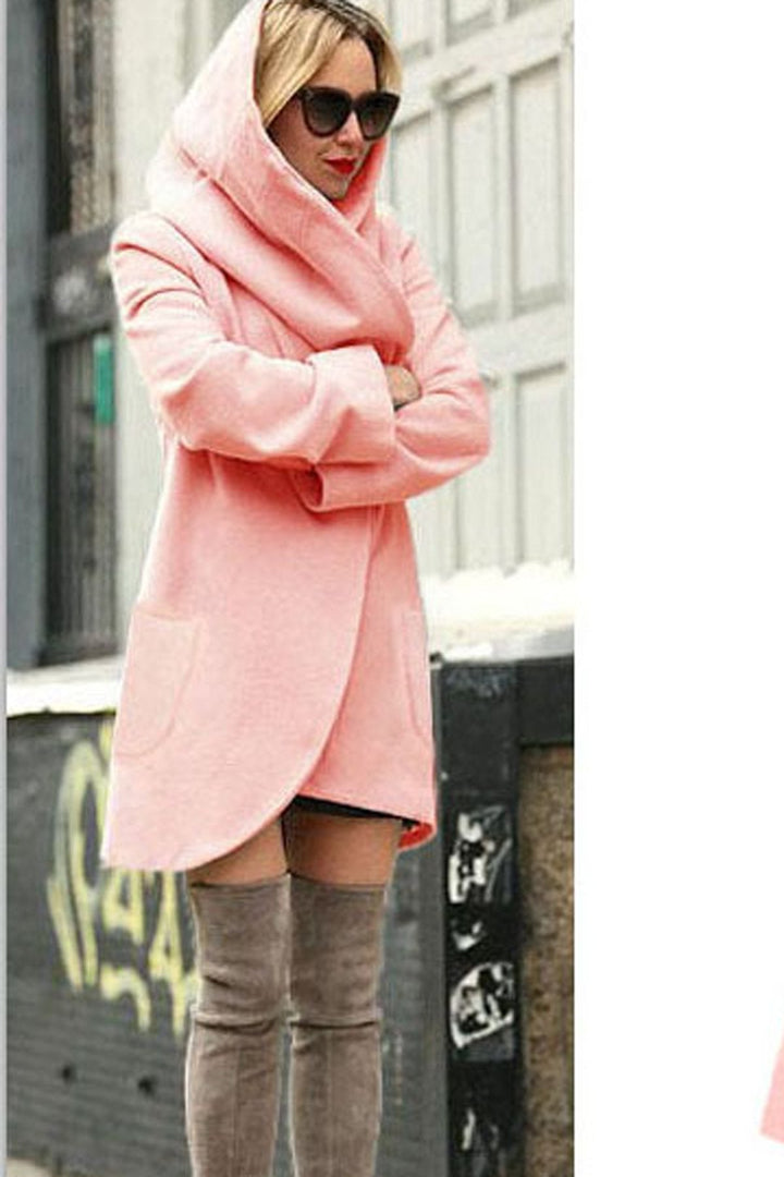 Autumn Long Sleeves Fashion Loose Wool Coat