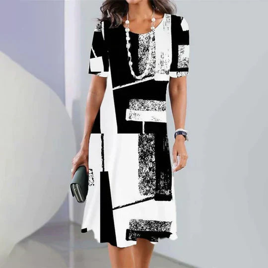 Alma® | Casual dress with digital print for women