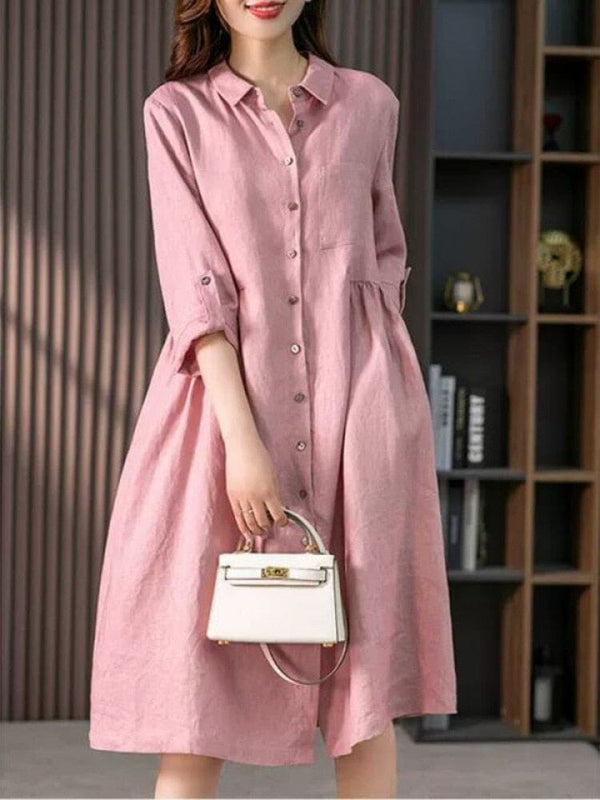 Sam® | Women's Midi Shirt Dress