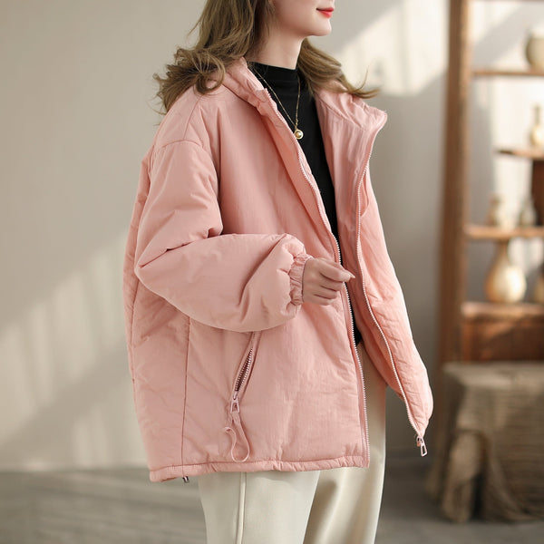 Winter Minimalist Casual Quilted Warm Coat